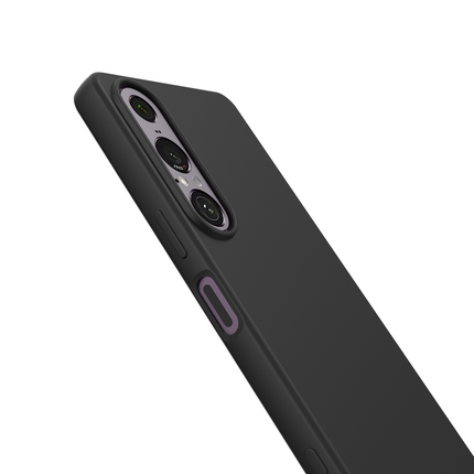 Lanyard Case - Sony Xperia 1 VII - Soft TPU Protective Cover with Necklace - Black