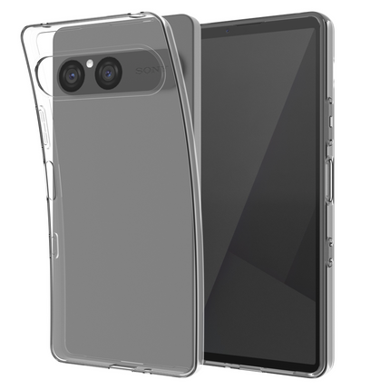 Lanyard Case - Sony Xperia 10 VIII / VII - Soft TPU Protective Cover with Necklace - Clear