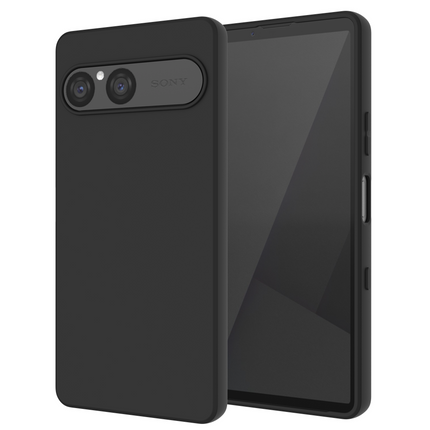Lanyard Case - Sony Xperia 10 VIII / VII - Soft TPU Protective Cover with Necklace - Black