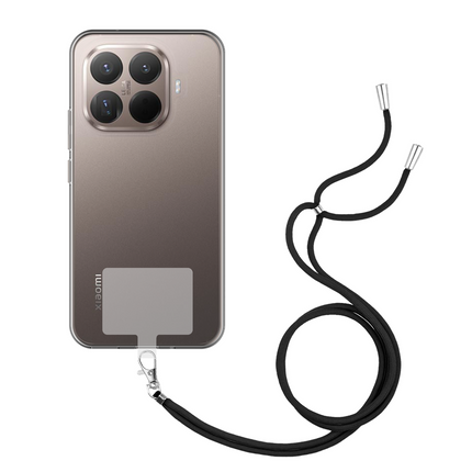 Lanyard Case - Xiaomi 15T Pro - Soft TPU Protective Cover with Necklace - Clear