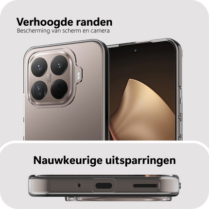 Lanyard Case - Xiaomi 15T Pro - Soft TPU Protective Cover with Necklace - Clear