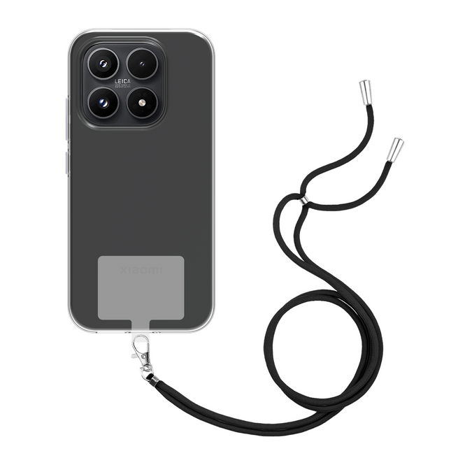 Lanyard Case - Xiaomi 17 - Soft TPU Protective Cover with Necklace - Clear