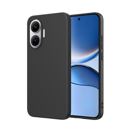 Lanyard Case - Xiaomi Poco F7 - Soft TPU Protective Cover with Necklace - Black