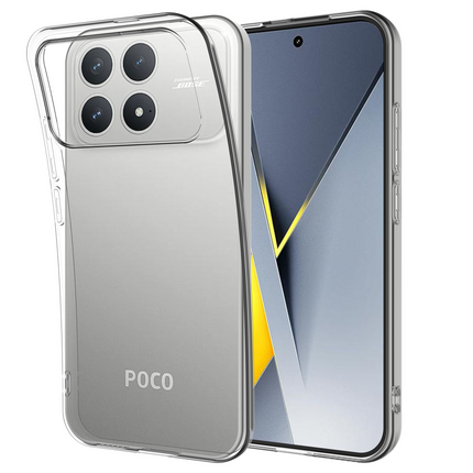 Lanyard Case - Xiaomi Poco F8 Pro - Soft TPU Protective Cover with Necklace - Clear