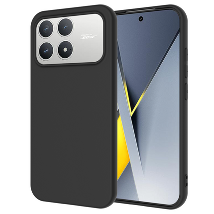 Lanyard Case - Xiaomi Poco F8 Pro - Soft TPU Protective Cover with Necklace - Black