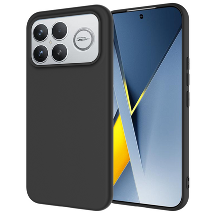 Lanyard Case - Xiaomi Poco F8 Ultra - Soft TPU Protective Cover with Necklace - Black