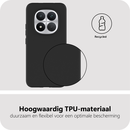 Lanyard Case - Xiaomi Poco M8 Pro (5G) - Soft TPU Protective Cover with Necklace - Black