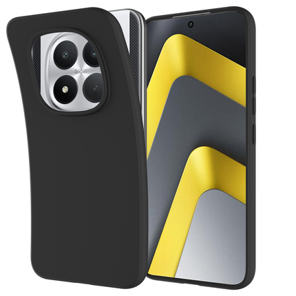 Lanyard Case - Xiaomi Poco M8 Pro (5G) - Soft TPU Protective Cover with Necklace - Black
