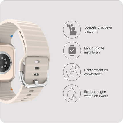 ActiveFlex Strap  - Apple Watch 40/41/42mm - Ivory