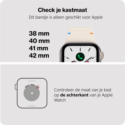 ActiveFlex Strap  - Apple Watch 40/41/42mm - Ivory