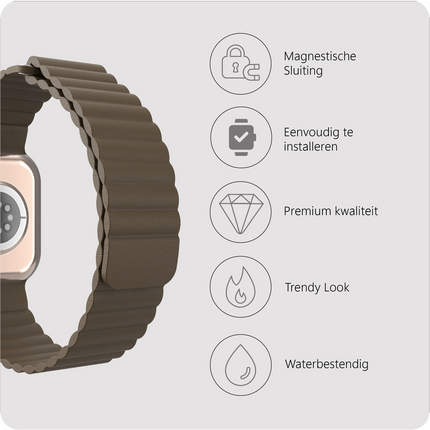 Magfit Strap - Apple Watch 40/41/42mm - Coffee