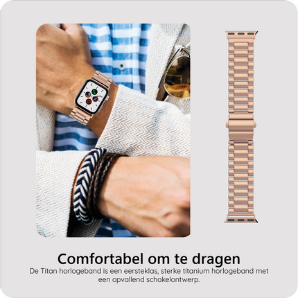 PrimeSteel Strap - Apple Watch 40/41/42mm - Rose Gold