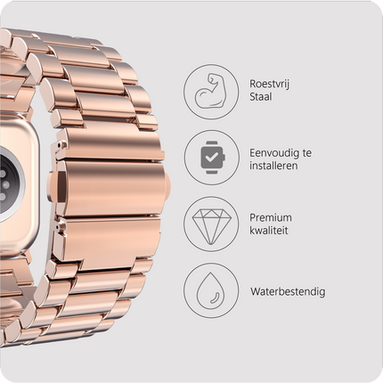 PrimeSteel Strap - Apple Watch 44/45/46/49mm - Rose Gold