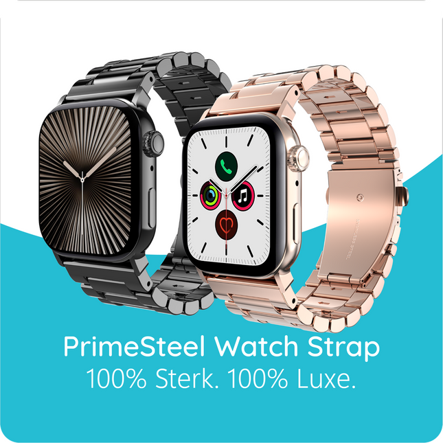 PrimeSteel Strap - Apple Watch 44/45/46/49mm - Black