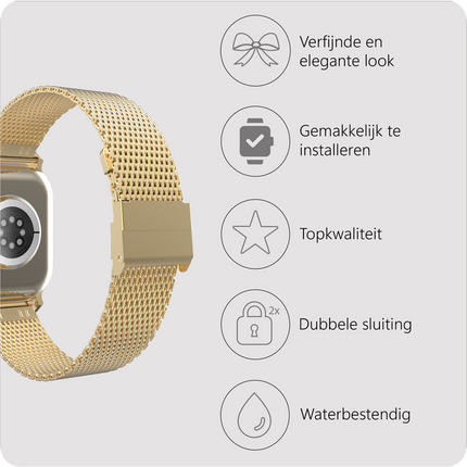 SilkSteel Strap - Apple Watch 40/41/42mm - Gold