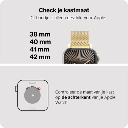 SilkSteel Strap - Apple Watch 40/41/42mm - Gold