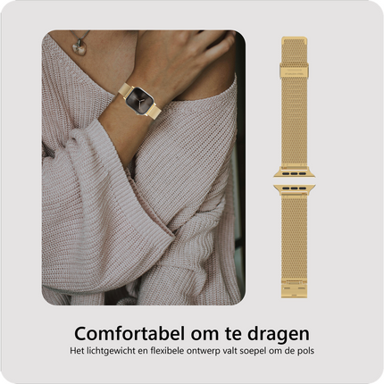 SilkSteel Strap - Apple Watch 40/41/42mm - Gold