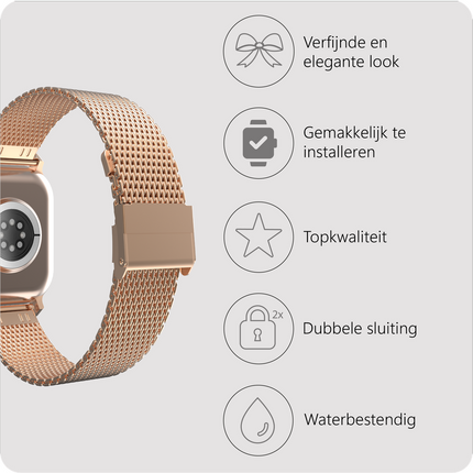SilkSteel Strap - Apple Watch 40/41/42mm - Rose Gold