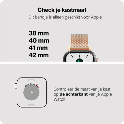 SilkSteel Strap - Apple Watch 40/41/42mm - Rose Gold