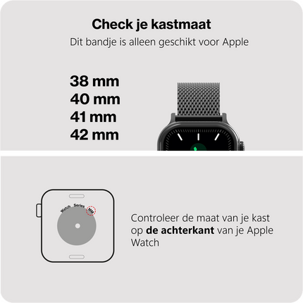 SilkSteel Strap - Apple Watch 40/41/42mm - Black