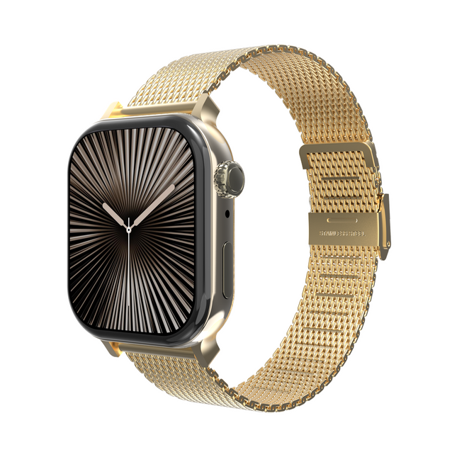 SilkSteel Strap - Apple Watch 44/45/46/49mm - Gold