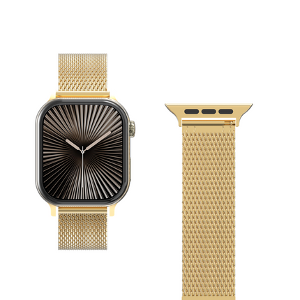 SilkSteel Strap - Apple Watch 44/45/46/49mm - Gold