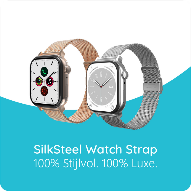 SilkSteel Strap - Apple Watch 44/45/46/49mm - Rose Gold