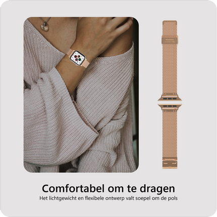 SilkSteel Strap - Apple Watch 44/45/46/49mm - Rose Gold