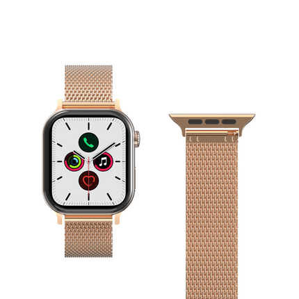 SilkSteel Strap - Apple Watch 44/45/46/49mm - Rose Gold