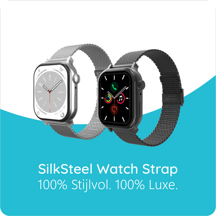 SilkSteel Strap - Apple Watch 44/45/46/49mm - Silver