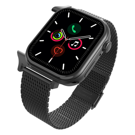 SilkSteel Strap - Apple Watch 44/45/46/49mm - Black