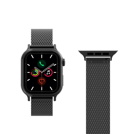 SilkSteel Strap - Apple Watch 44/45/46/49mm - Black