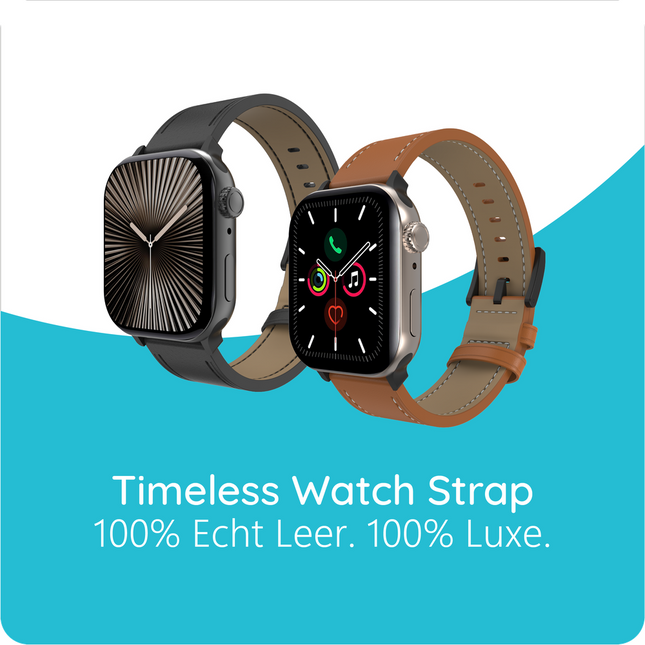 Timeless Leather Strap - Apple Watch 40/41/42mm - Black