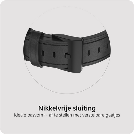 Timeless Leather Strap - Apple Watch 44/45/46/49mm - Black