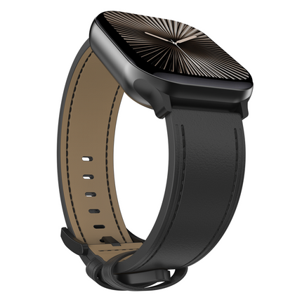 Timeless Leather Strap - Apple Watch 44/45/46/49mm - Black