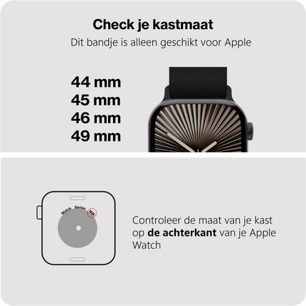 Urban Textura Strap - Apple Watch 44/45/46/49mm - Black
