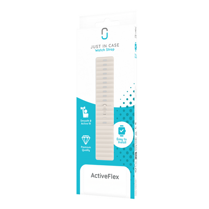 ActiveFlex Strap - Garmin Forerunner 55 / 165 / 570 (42mm) - Ivory