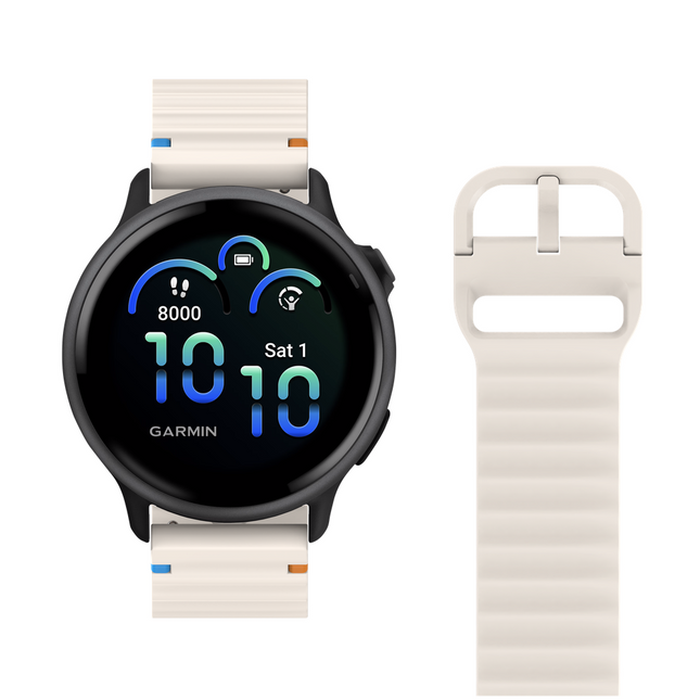 ActiveFlex Strap - Garmin Vivoactive 6 / 5 - Ivory