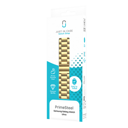 PrimeSteel Strap - Galaxy Watch Ultra2 / Ultra (2024 / 2025) - Gold