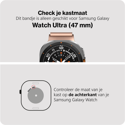 PrimeSteel Strap - Galaxy Watch Ultra2 / Ultra (2024 / 2025) - Rose Gold
