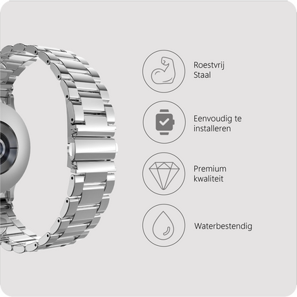PrimeSteel Strap - Galaxy Watch 20mm - Silver