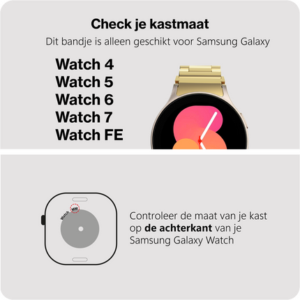 PrimeSteel Strap - Galaxy Watch 20mm - Gold