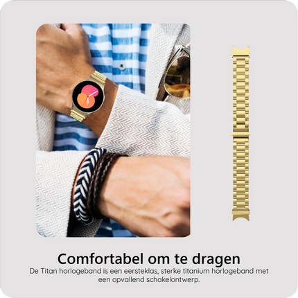 PrimeSteel Strap - Galaxy Watch 20mm - Gold
