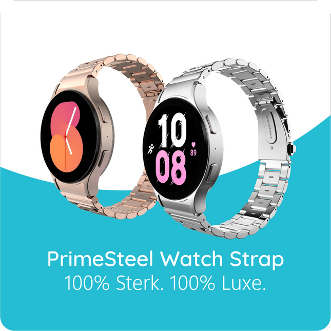 PrimeSteel Strap - Galaxy Watch 20mm - Rose Gold