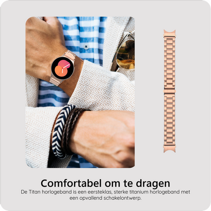 PrimeSteel Strap - Galaxy Watch 20mm - Rose Gold