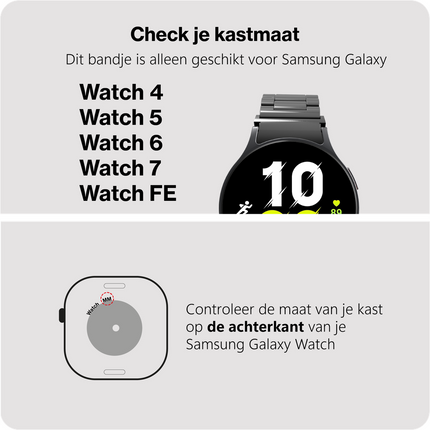 PrimeSteel Strap - Galaxy Watch 20mm - Black