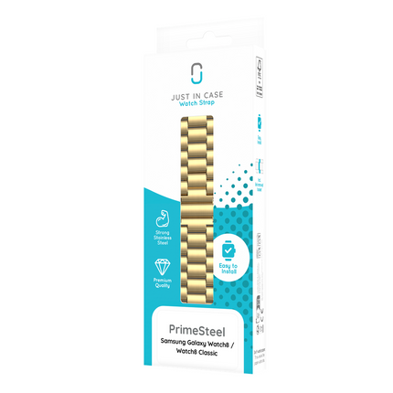PrimeSteel Strap - Galaxy Watch9 / Watch8 / Watch8 Classic - Gold