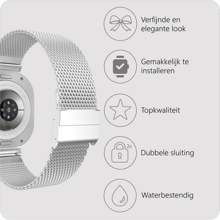 SilkSteel Strap - Galaxy Watch Ultra2 / Ultra (2024 / 2025) - Silver
