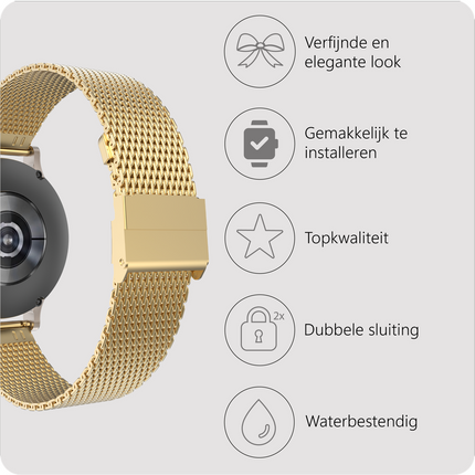 SilkSteel Strap - Galaxy Watch 20mm - Gold