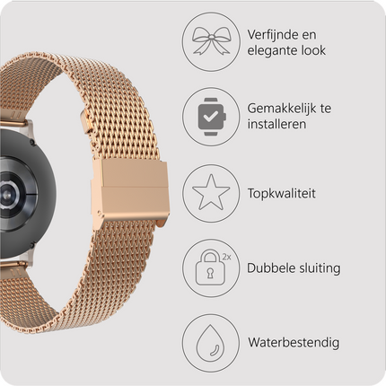 SilkSteel Strap - Galaxy Watch 20mm - Rose Gold